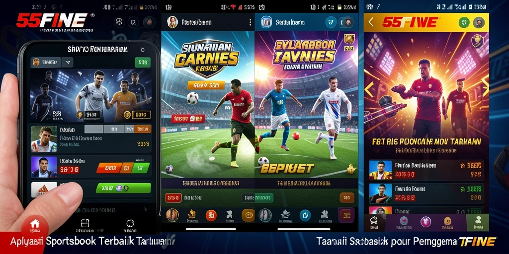 Tampilan gameplay taruhan olahraga di 55FIVE.