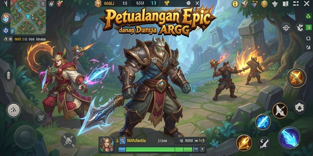 Tampilan gameplay ARPG yang menegangkan di 666J.