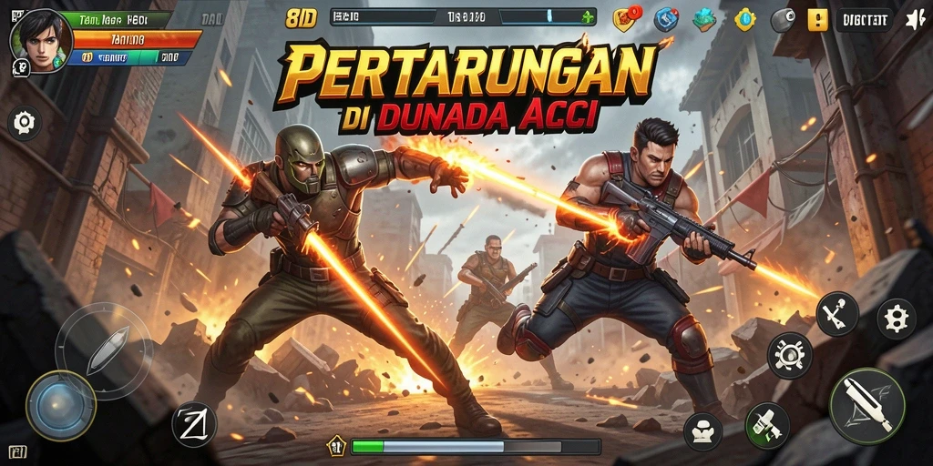Tampilan layar aksi dari gameplay menarik 8ID.