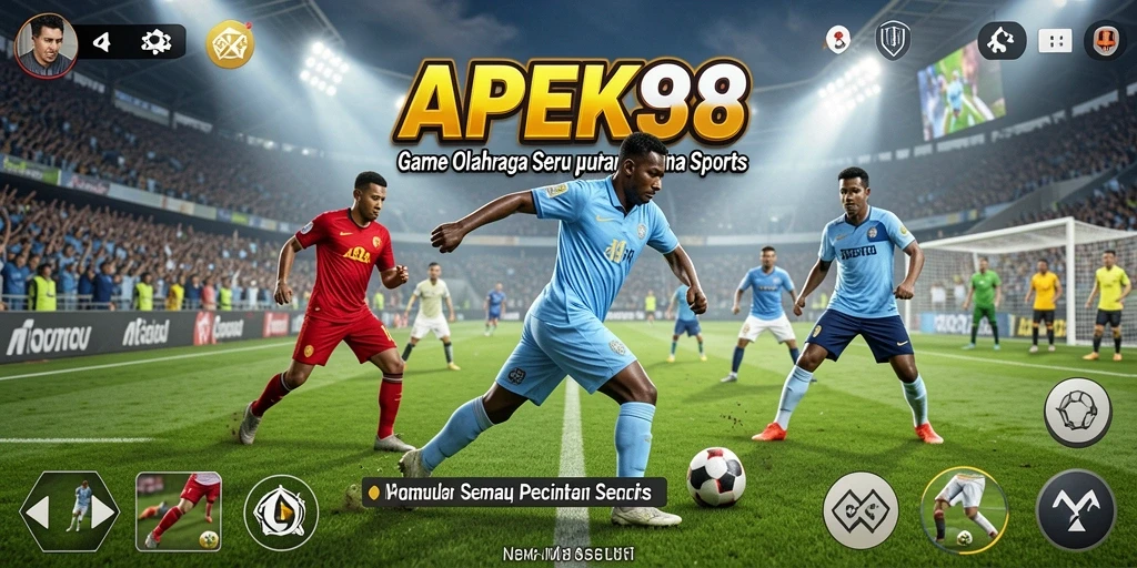 Screenshot APEK88 menampilkan aksi seru dalam permainan olahraga.