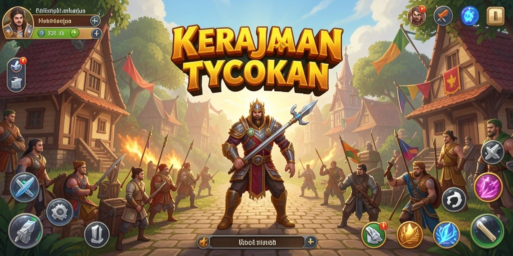 Tangkapan layar utama dari gameplay API33 menampilkan dinamika pengelolaan bisnis.