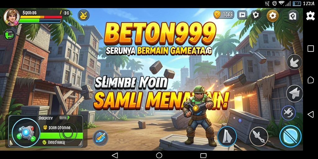 Tampilan gameplay BETON999 yang penuh warna dan interaktif.