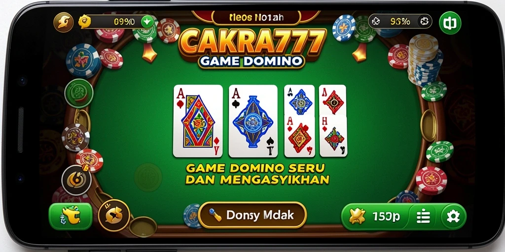 Gameplay seru domino di CAKRA777 dengan tampilan menarik.