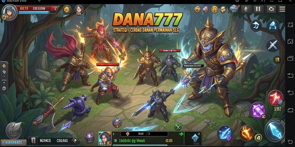Tangkapan layar menunjukkan aksi strategi menarik dalam DANA777.