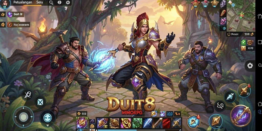 Gameplay seru dan interaktif dalam dunia MMORPG DUIT8.