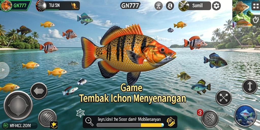 Screenshot gameplay Tembak Ikan yang seru dan menegangkan.