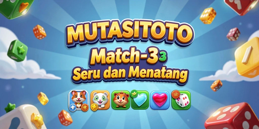 Tampilan menarik gameplay <strong>MUTASITOTO</strong> dalam aksi Match-3.
