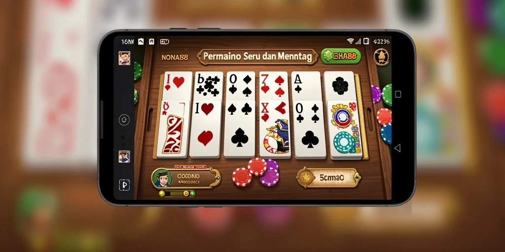 Tangkapan layar NONA88 menunjukkan cara bermain domino yang seru dan interaktif.