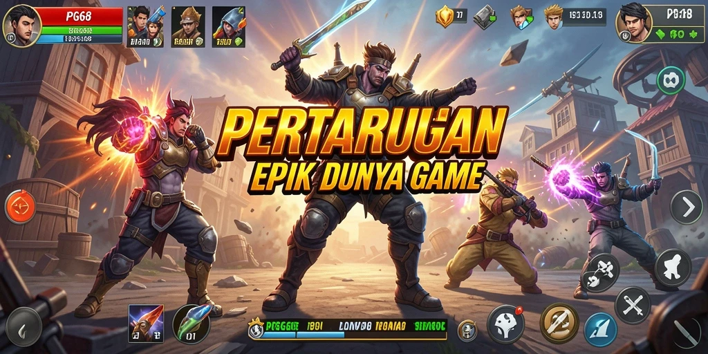 Screenshot PGG68 menampilkan aksi pertarungan yang mendebarkan.