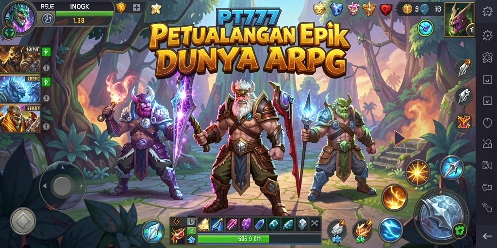 Screenshot PT777 menampilkan aksi seru di dunia ARPG