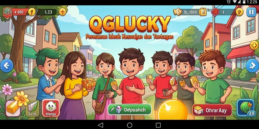 Tampilan gameplay QGLUCKY yang menawan dan interaktif.