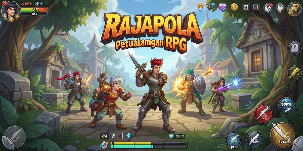 Screenshot gameplay RAJAPOLA menampilkan aksi seru dalam dunia RPG.