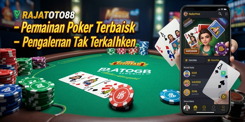 Gameplay seru RAJATOTO88 saat pemain berinteraksi di meja poker.