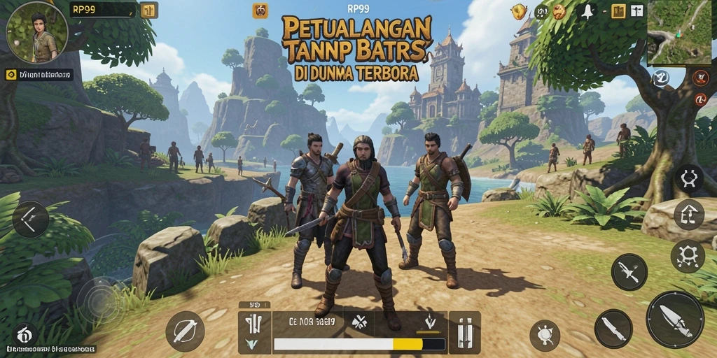 Tangkapan layar menunjukkan aksi mendebarkan di dunia terbuka.