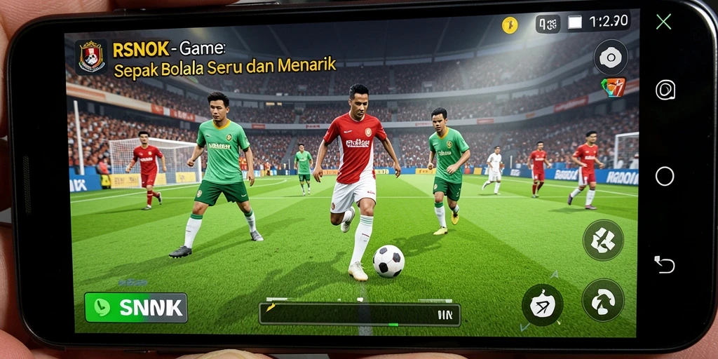 Gameplay menarik di RSNOK dengan aksi sepak bola yang nyata.