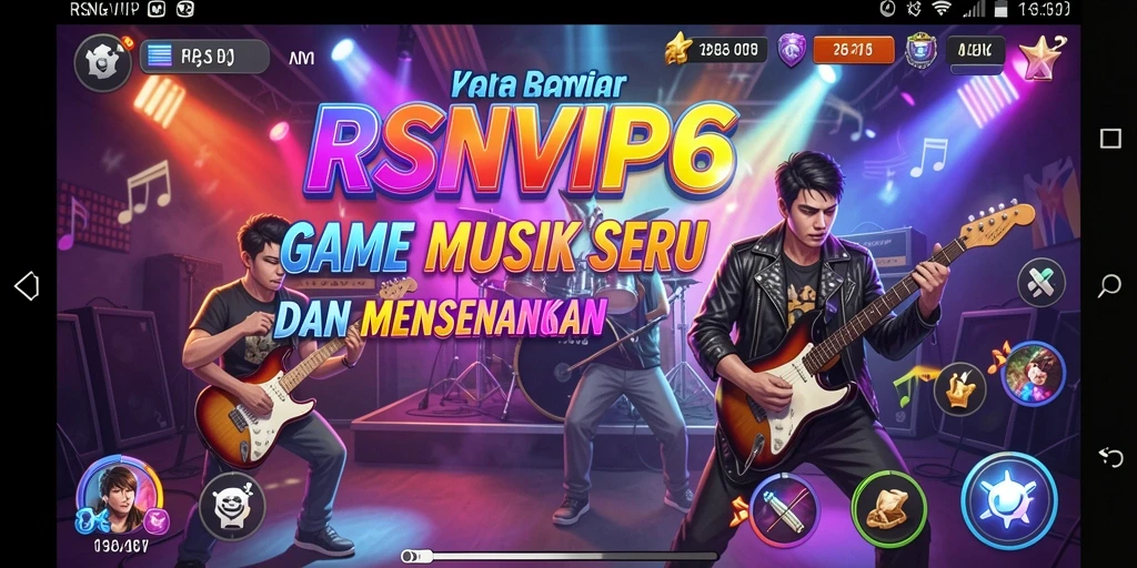 Tampilan utama gameplay RSNVIP6 yang penuh dengan lagu-lagu menarik.