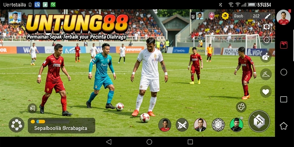 Tampilan seru gameplay UNTUNG88 saat bertanding di lapangan.