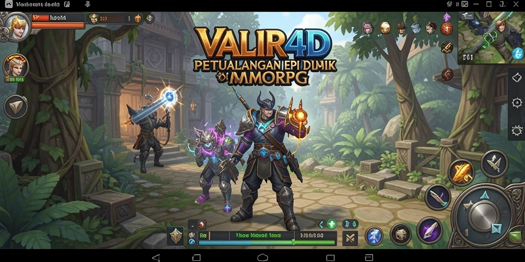 Gameplay aktif dan interaktif di dunia VALIR4D MMORPG.