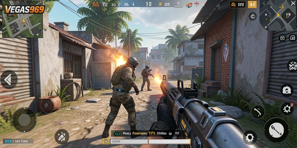 Gameplay mendebarkan dari VEGAS969 dengan aksi yang intens.